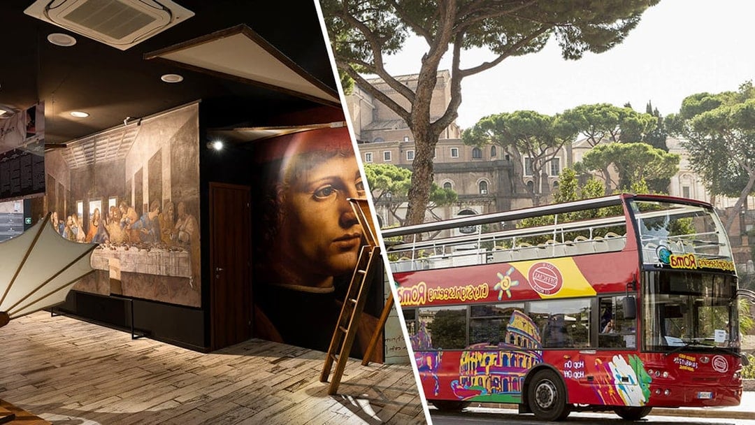 Combo: Leonardo da Vinci Museum Skip-the-Line Tickets + Rome Hop-On Hop-Off Bus Tour