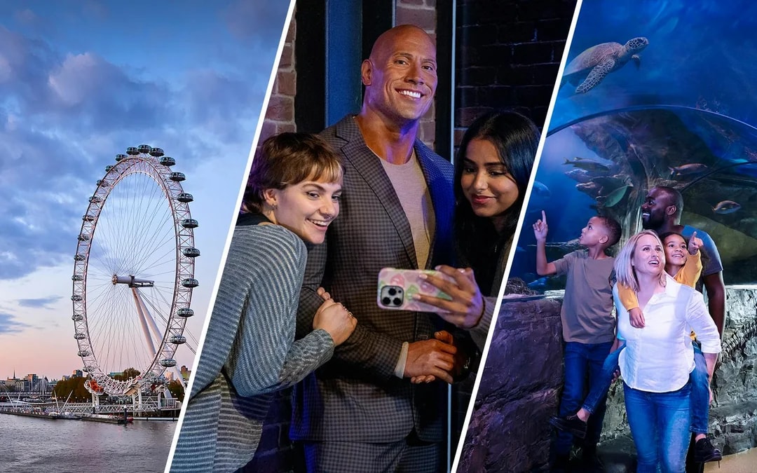Combo: London Eye + Madame Tussauds + SEA LIFE London Aquarium Tickets Image 1