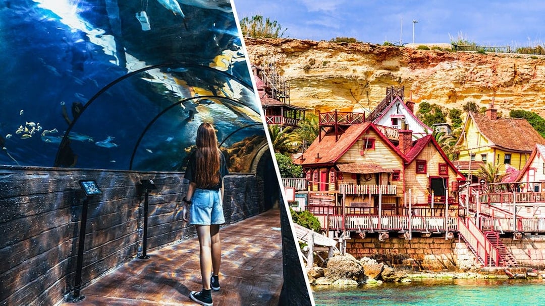 Combo Combo: Malta National Aquarium + Popeye Village Tickets, St Pauls Bay