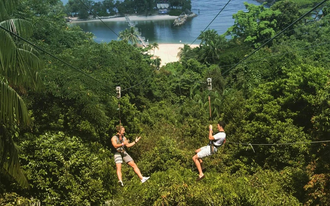 Combo: MegaZip Tickets at Mega Adventure Park Sentosa + Singapore Cable Car Sky Pass / Albatross Speedboat Adventures Image 2