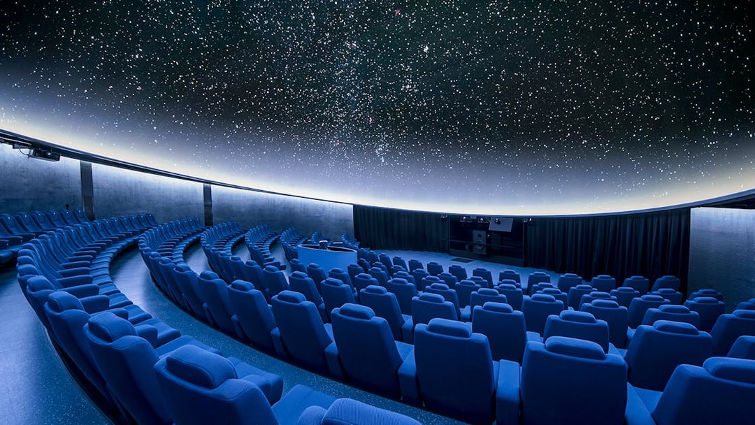 Planetarium interior at Hemisfèric, Valencia's City of Arts and Sciences complex.