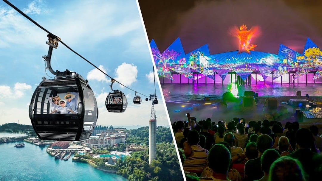 ComboCombo: Singapore Cable Car Sky Pass + Wings of Time or SkyHelix Sentosa Tickets