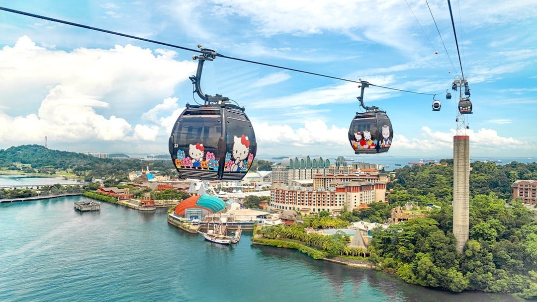 Singapore Cable Car Sky Pass with city skyline views.
