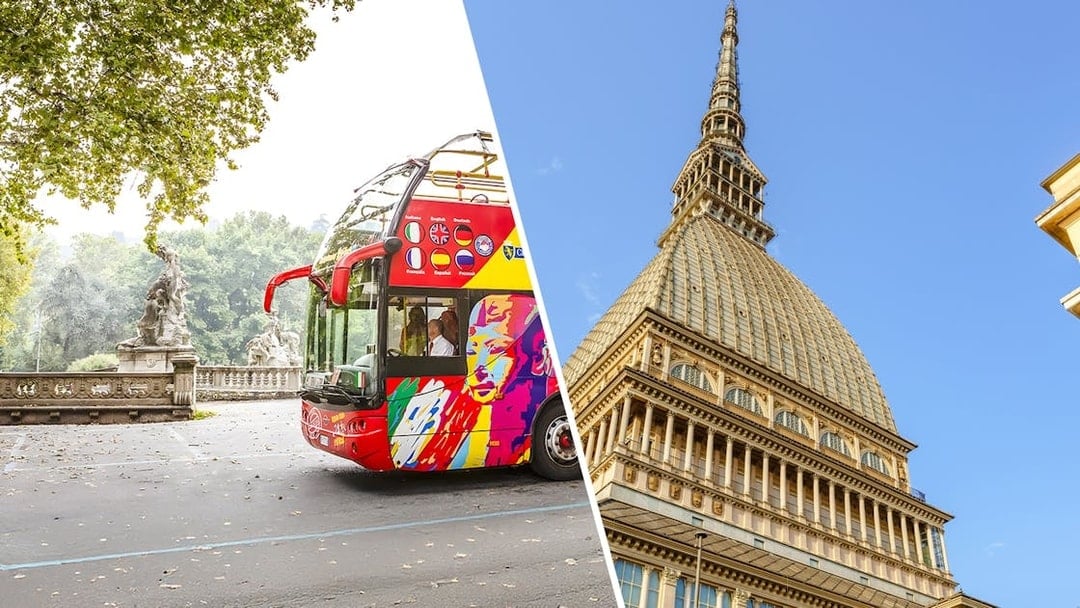 Combo: Turin Hop-on Hop-off Bus Tour + National Cinema Museum Skip-the-Line Tickets