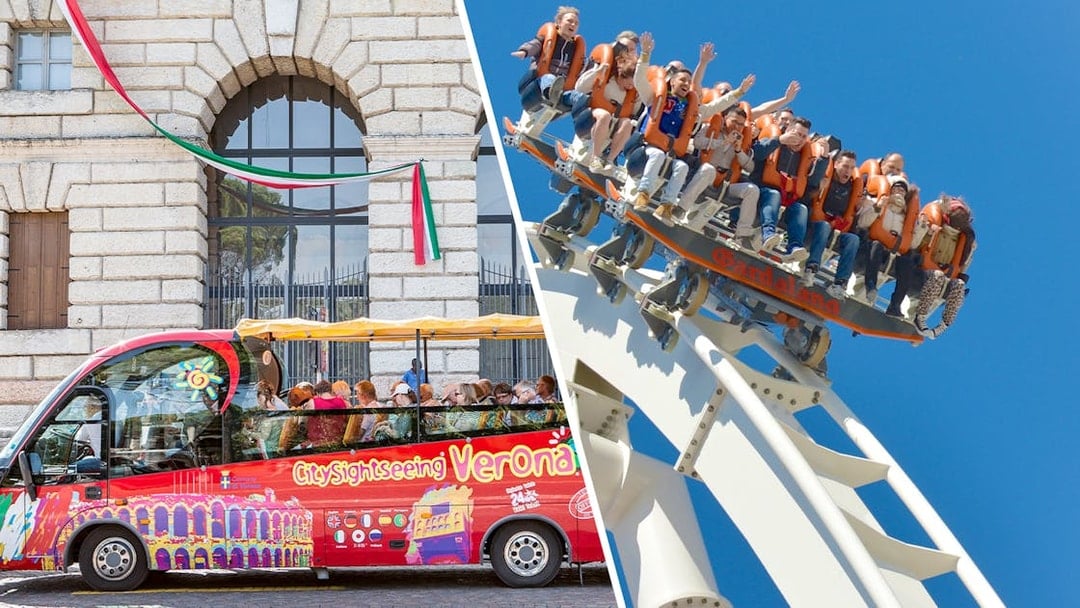 Combo Combo: Verona Hop-On Hop-Off Bus Tour + Gardaland Park Tickets