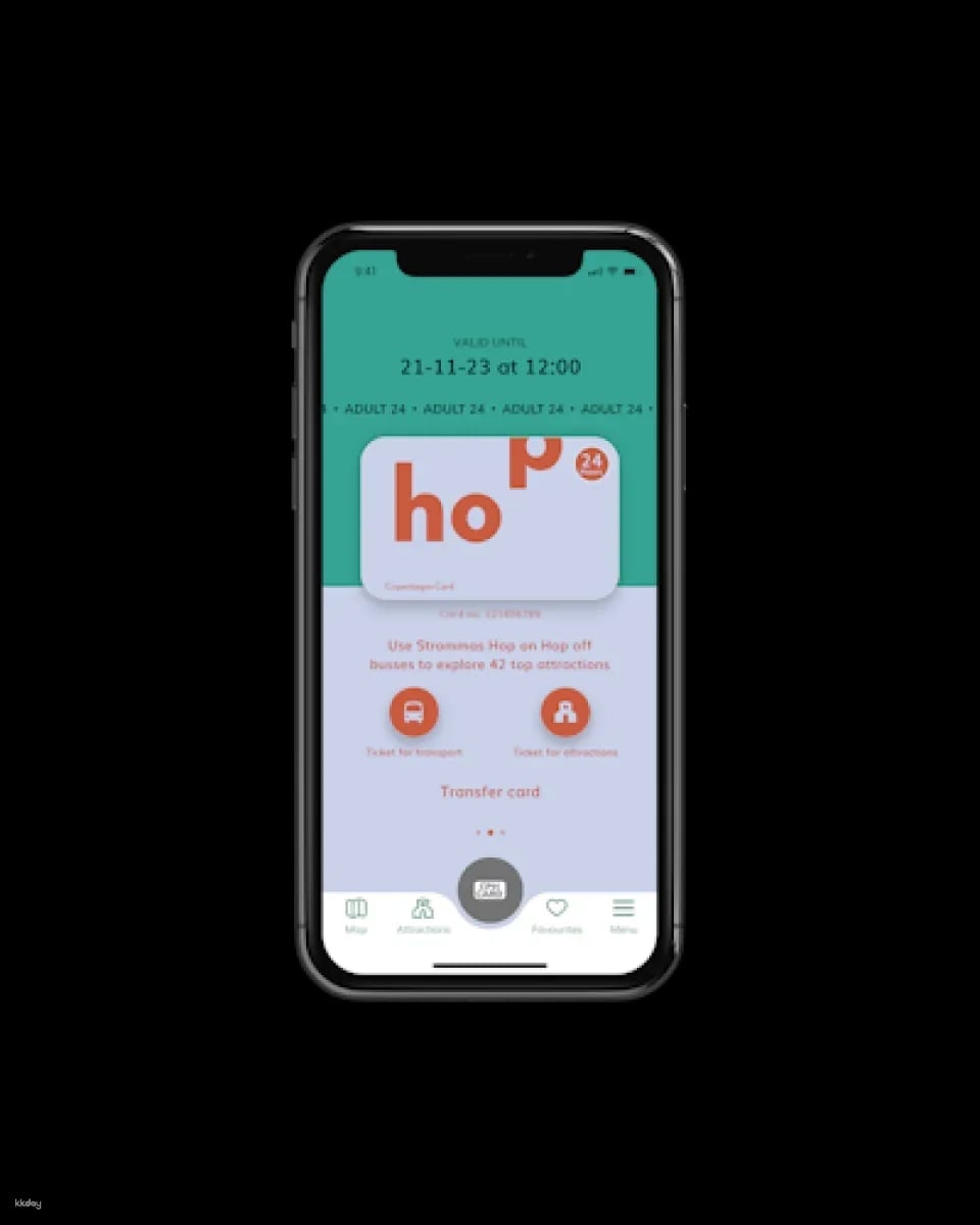 Copenhagen card-HOP with 40+ attractions and hop-on hop-ff bus