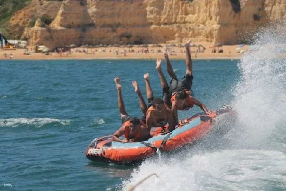 Crazy cookie boat experience in Armação de Pêra