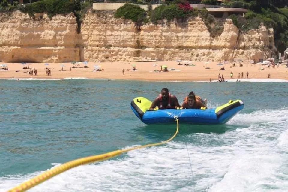 Crazy cookie boat experience in Armação de Pêra