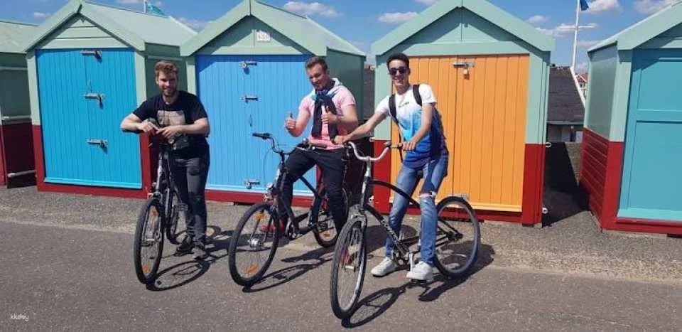 Cycle along the beachfront with Brighton Beach Bikes hire