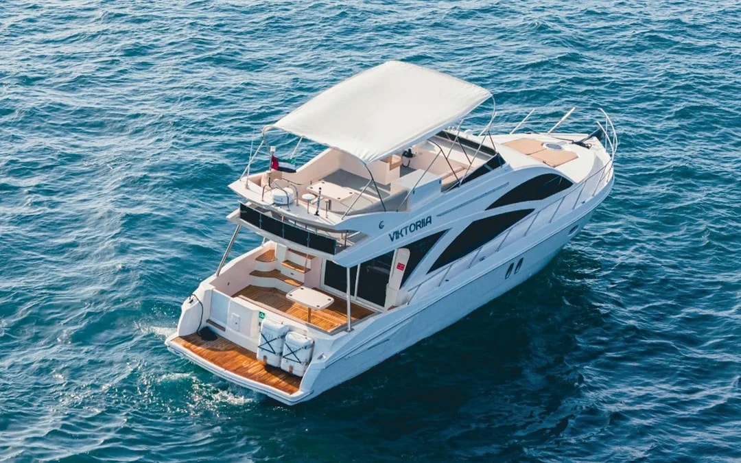 Party at Sea: Luxury Private Yacht Rental from Dubai Harbour Image 2
