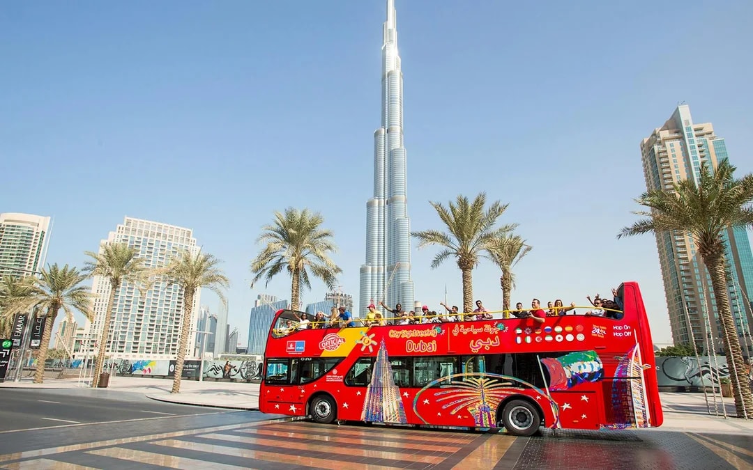 City Sightseeing: Dubai Hop-on Hop-off Bus Tour with Optional Lost World Aquarium & Aquaventure Tickets Image 1