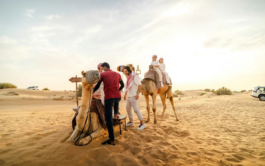 Dubai Private Morning Desert Safari with Sandboarding & Camel Ride Image 7