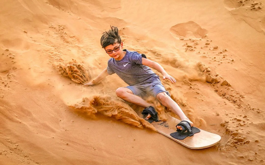 Morning Desert Safari with Dune Bashing & Sand Boarding Image 2