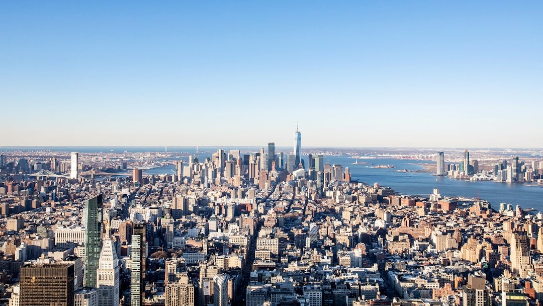 New York City skyline from Empire State Building Observatory.