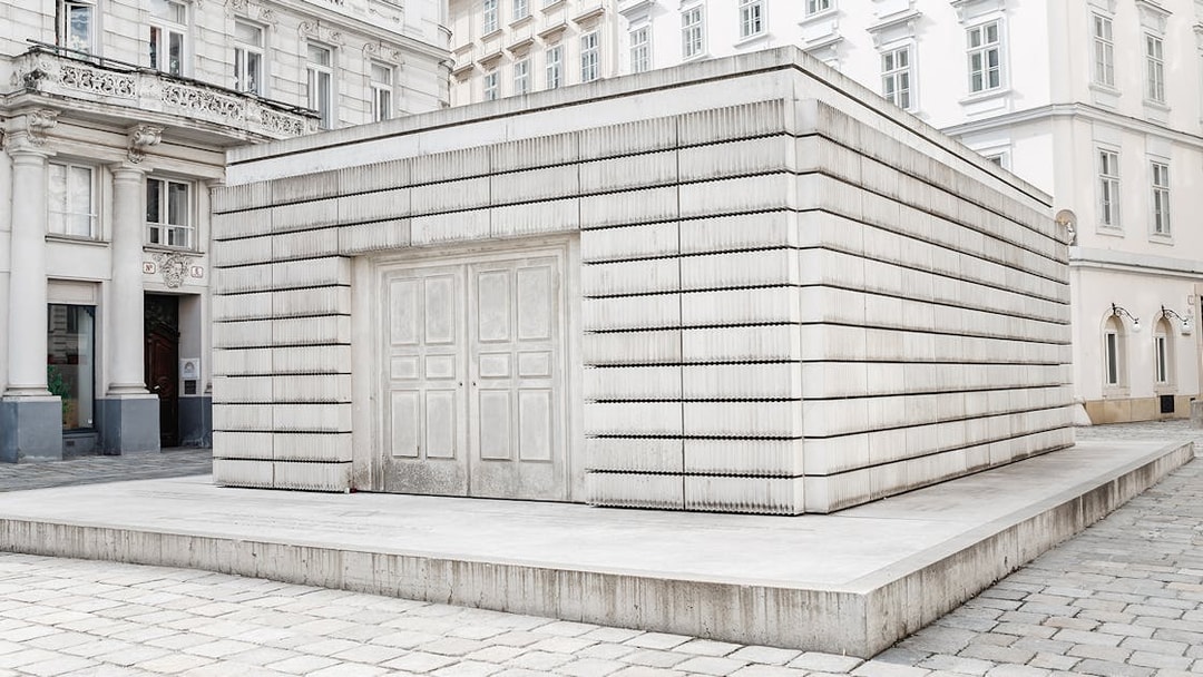 Holocaust Memorial at Judenplatz, Vienna, near the Jewish Museum.