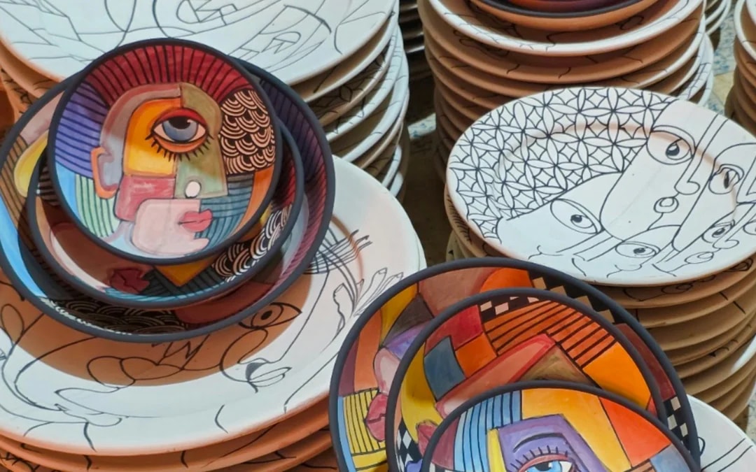 Essaouira Private Ceramic Painting Class for Two Image 5
