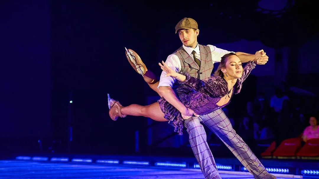 Ice skaters performing at Europa-Park show.