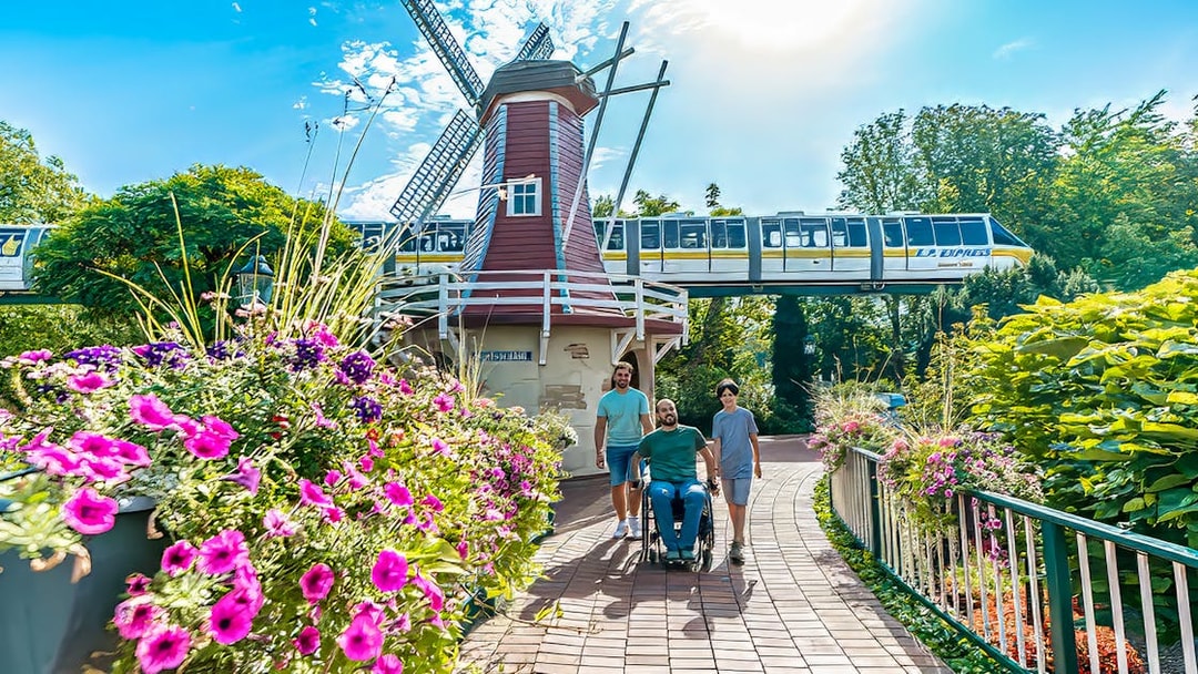 New ‘Voltron Nevera powered by Rimac’ rollercoaster in Croatia-themed area with windmill and flowers.