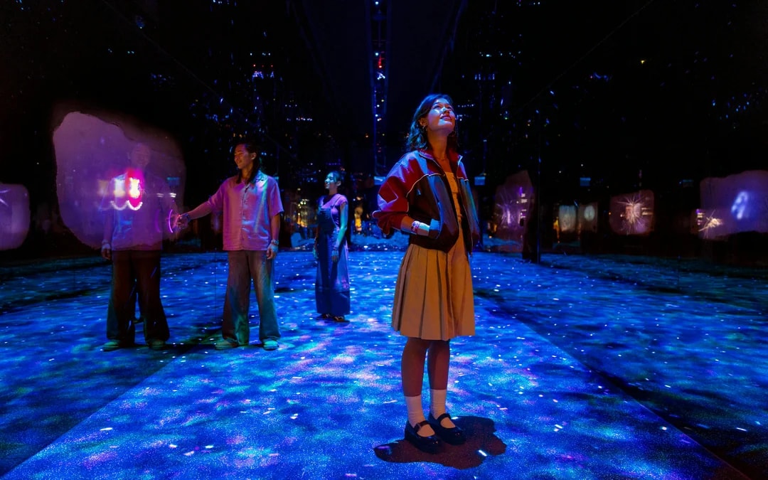 Visitors exploring immersive deep sea exhibit at World of Darkness in Exploria, Mandai Wildlife.