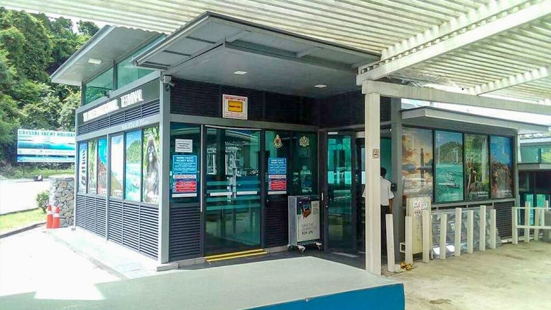 Ferry terminal entrance for Koh Lipe and Telaga Harbour Langkawi tickets.
