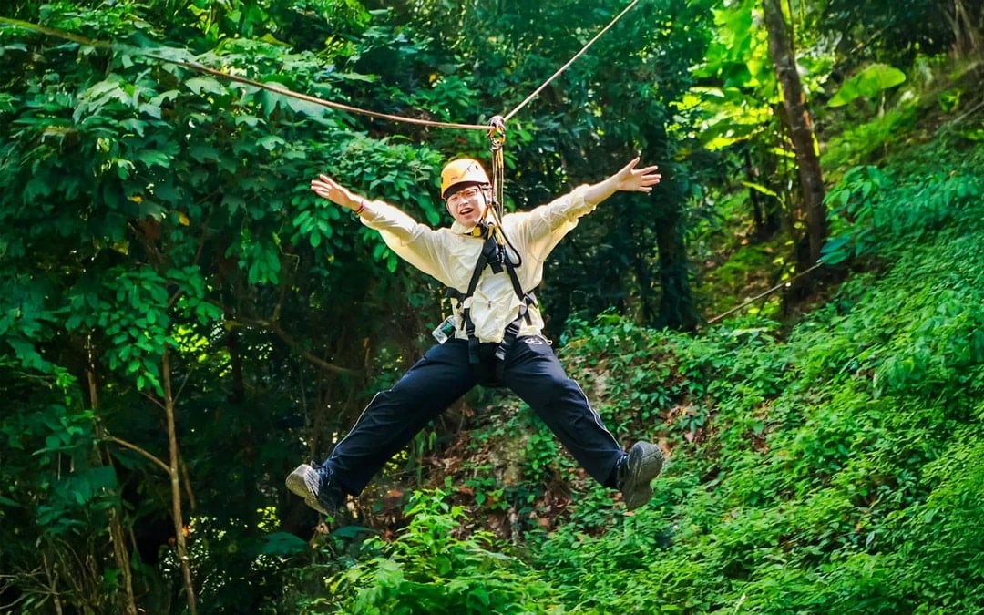 Flying Hanuman: 28 Platform Zipline and Elephant Sanctuary Visit
Image 1