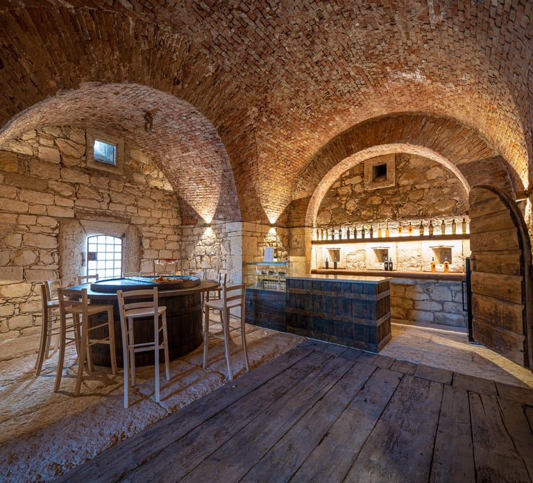Food and wine tasting at Castello Forte Benedek
