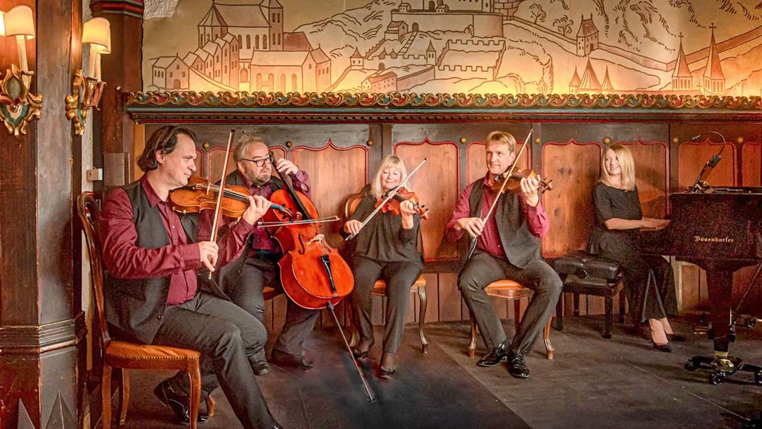 Musicians performing at Fortress Hohensalzburg during Best of Mozart Concert.
