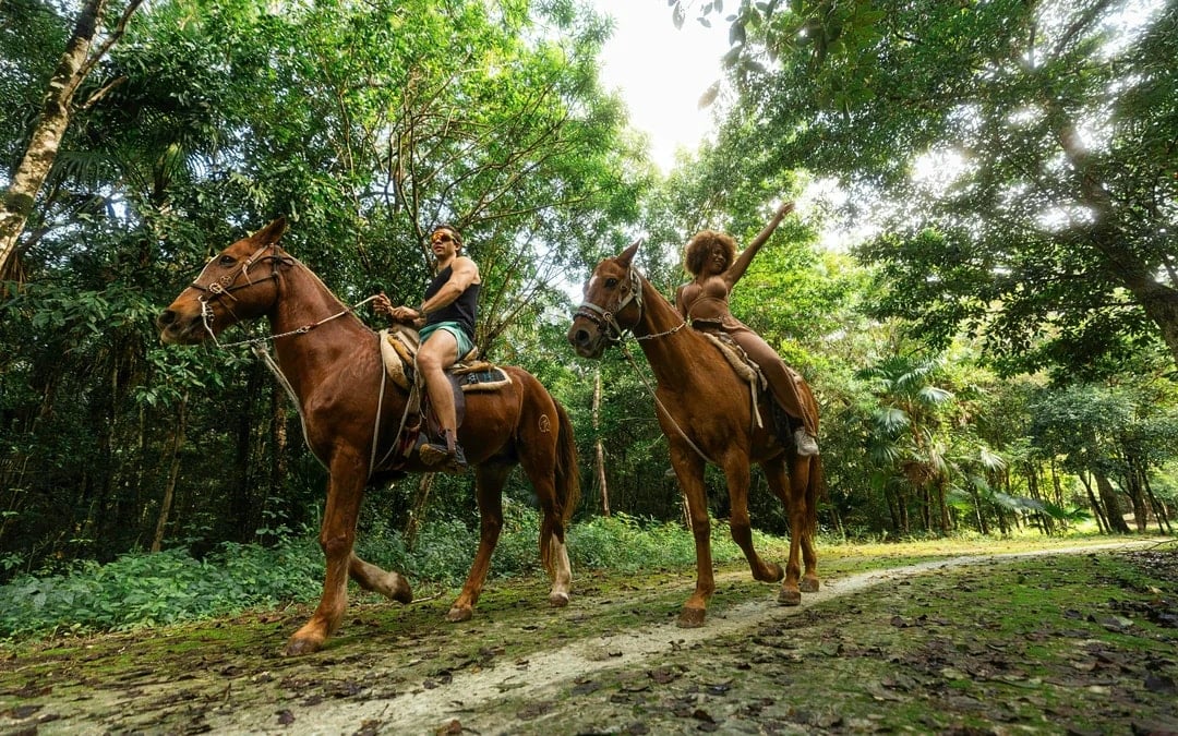 From Cancun: Horseback Riding, ATV, Ziplines & Cenote Swim with Tequila Tasting