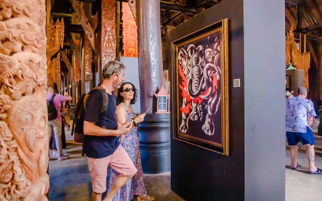 From Chiang Mai: Hot Springs and Chiang Rai White, Black & Blue Temple Day Tour with Lunch & Hotel Transfers Image 7