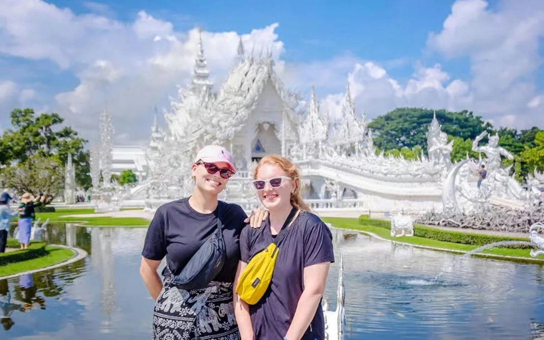 From Chiang Mai: Hot Springs and Chiang Rai White, Black & Blue Temple Day Tour with Lunch & Hotel Transfers Image 8