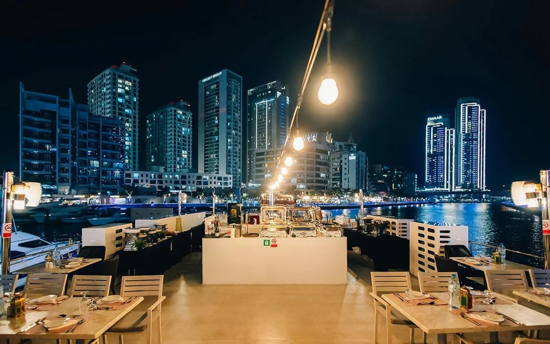 From Dubai Marina: Alexandra Sea Lounge Dhow Cruise with Dinner and Entertainment with Kids Go Free Offer Image 6