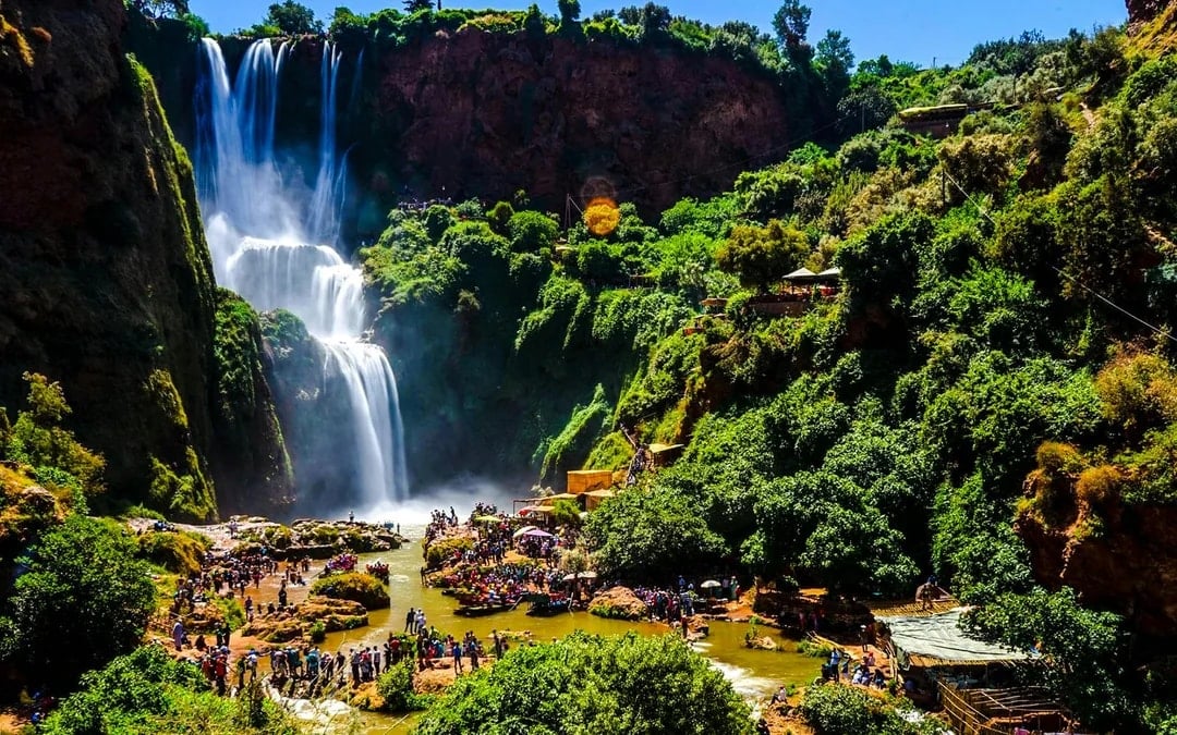 From Marrakesh: Private Ouzoud Waterfalls Guided Hike with Boat Ride