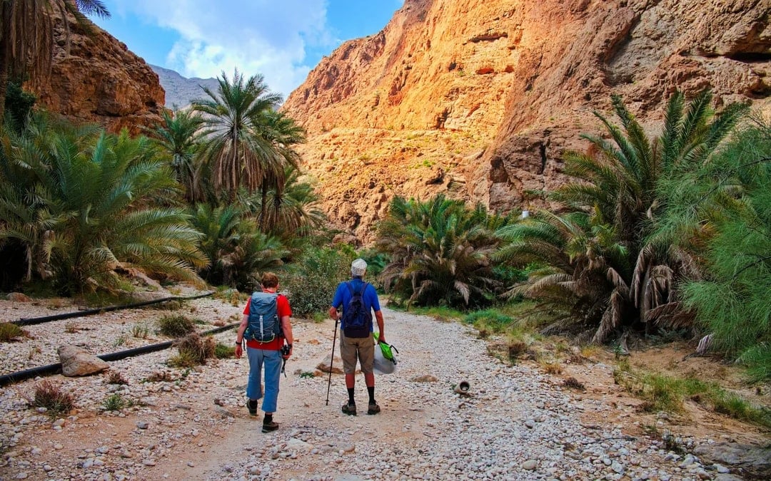 From Muscat: Private Tour of Wadi Shab Hike, Fins Beach Swim & Bimmah Sinkhole Image 1