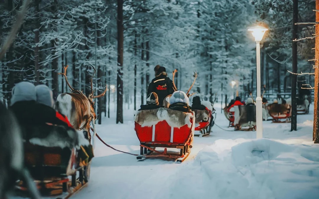 From Rovaniemi: Meet Santa Claus, Reindeer Sleigh Ride & Huskies Image 6