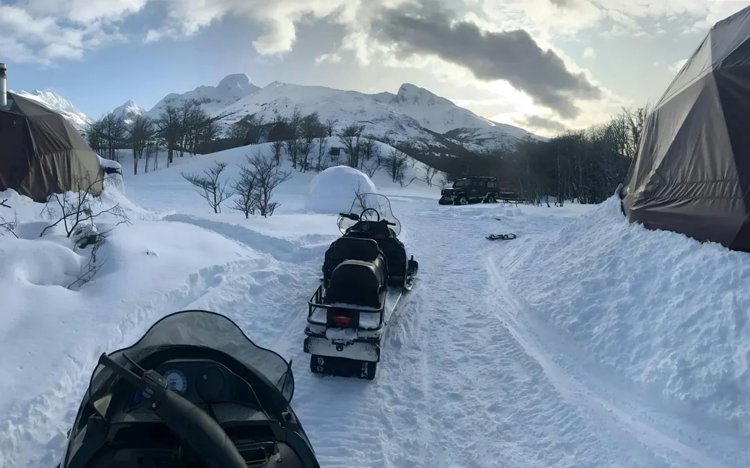 From Ushuaia: Snow Experience with Snowmobile & Husky Sled Image 7