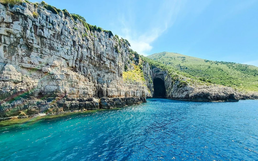 From Vlore: Blue Gem Cave, Haxhi Ali Cave & Grama Bay Speedboat Tour Image 3