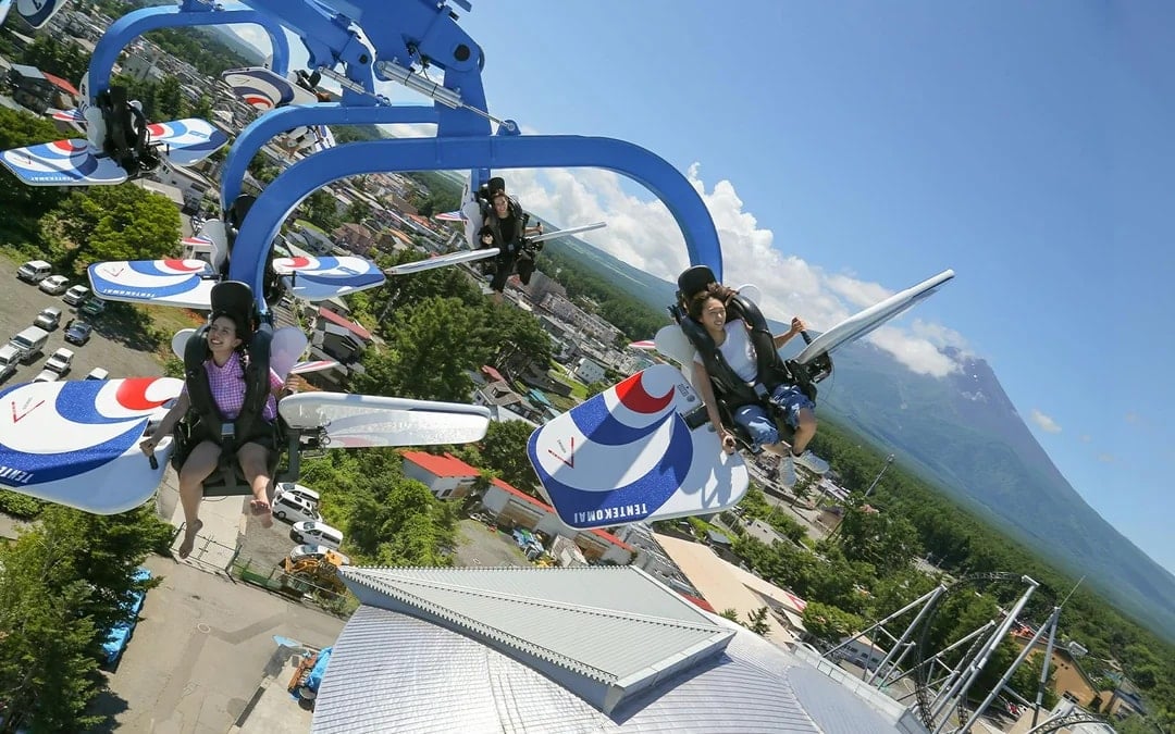 Fuji-Q Highland & Mount Fuji Hot Springs Day Tour from Tokyo