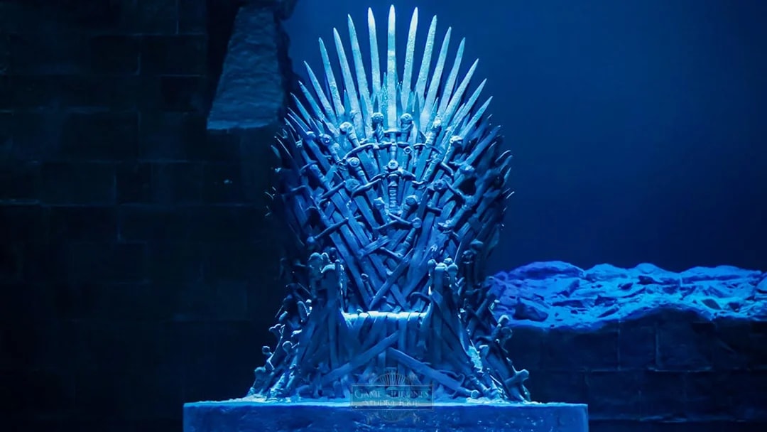 Iron Throne at Game of Thrones Studio Tour, Northern Ireland.