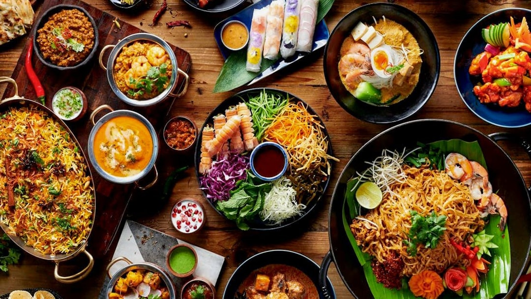 Assorted dishes at Gastronomy Buffet Dinner Experience, Dubai.