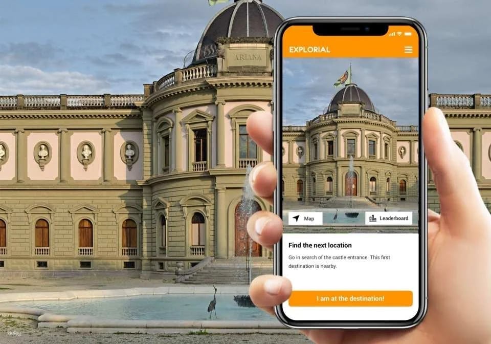 Geneva (international quarter) interactive scavenger hunt with smartphone