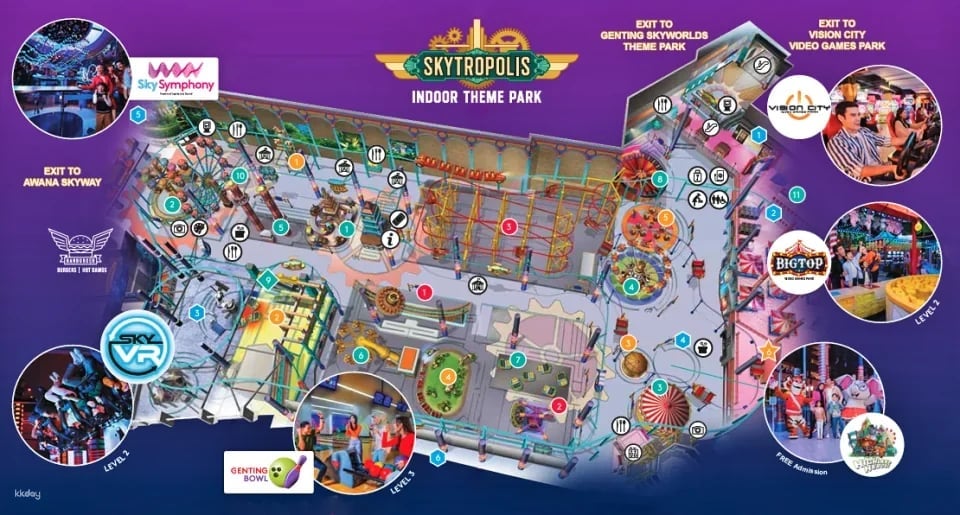 Genting Skytropolis Indoor Theme Park Admission Ticket | Genting Highlands | Pahang, Malaysia