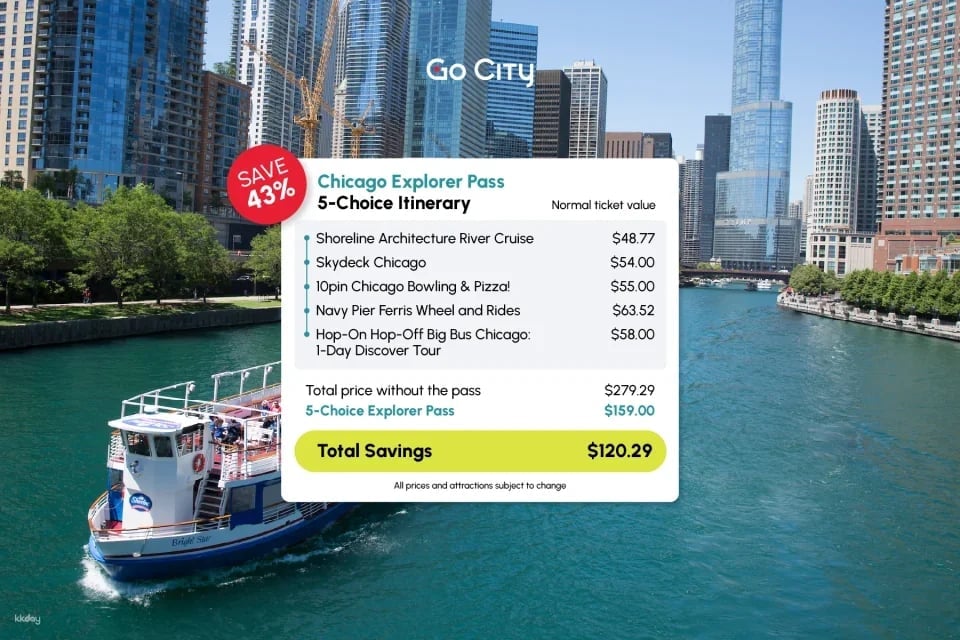 Go City | Chicago Explorer Pass (Optional Attractions)