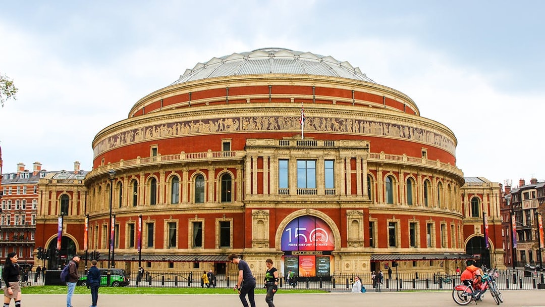Royal Albert Hall exterior in London, featured in the London Explorer Pass attractions.