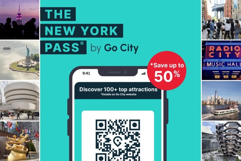 Go City - New York All-Inclusive Pass (Includes Empire State Building, Top of the Rock, Edge and 100+ attractions)