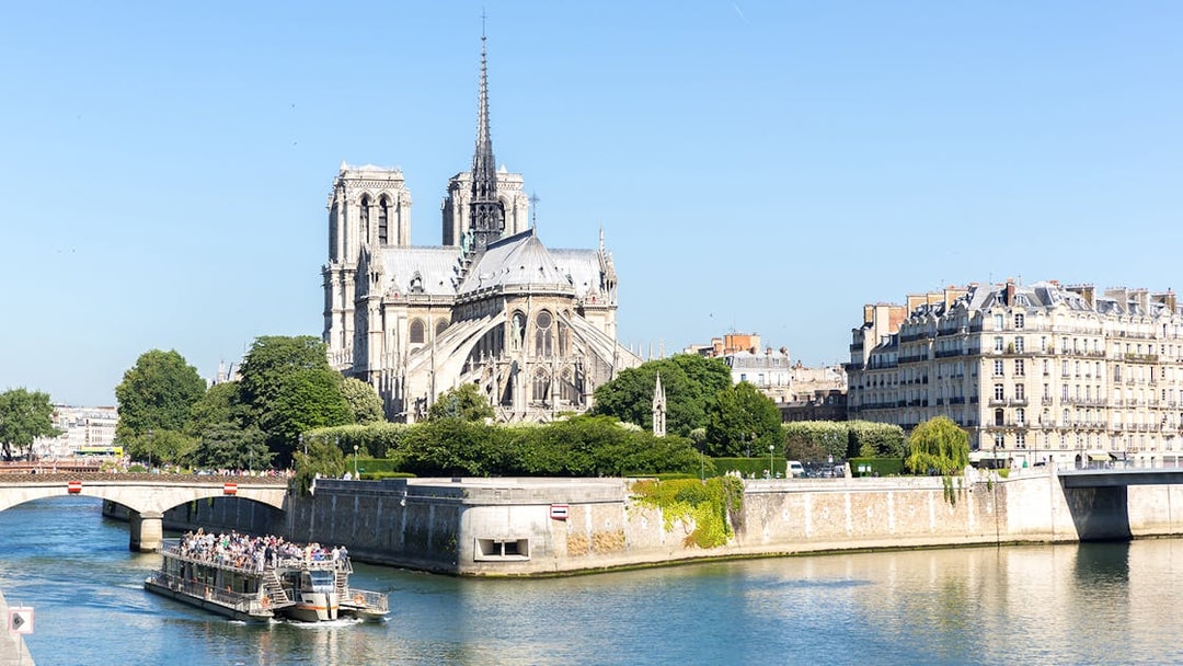 Notre-Dame Cathedral and Seine River cruise in Paris.