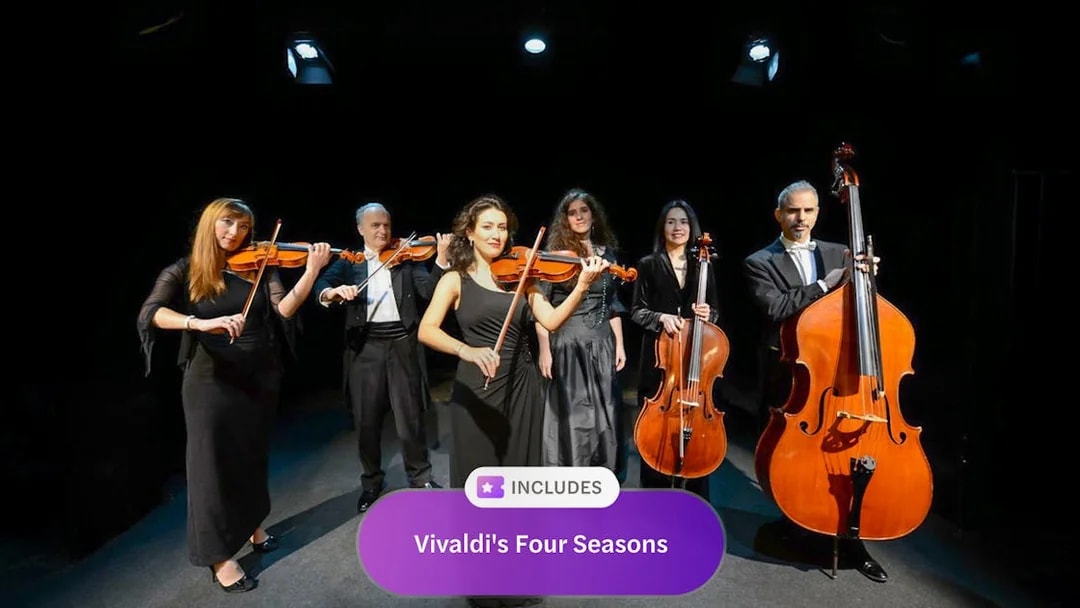 Chamber orchestra performing Vivaldi's Four Seasons in Rome.