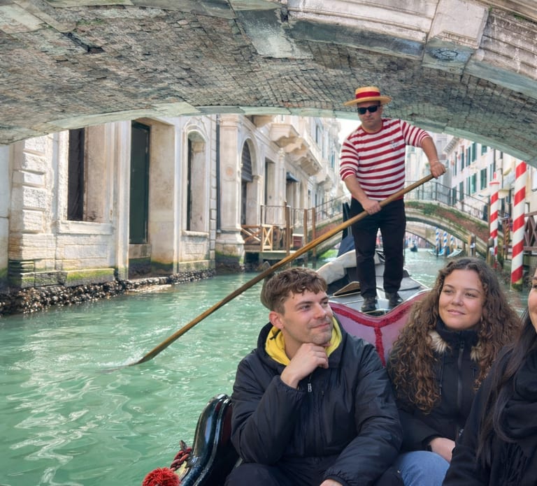 Venice: Crafted Gondola Under Breathtaking Bridge of Sighs™