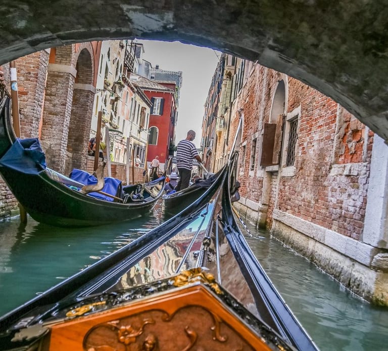 Venice: Crafted Gondola Under Breathtaking Bridge of Sighs™