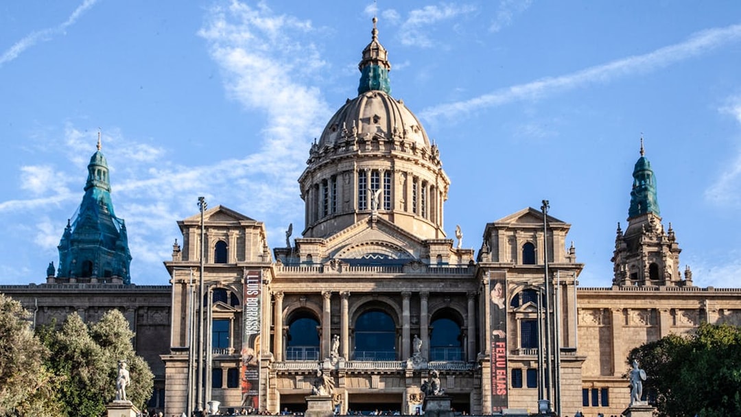 National Art Museum of Catalonia on Montjuïc, Barcelona, during a guided walking tour.