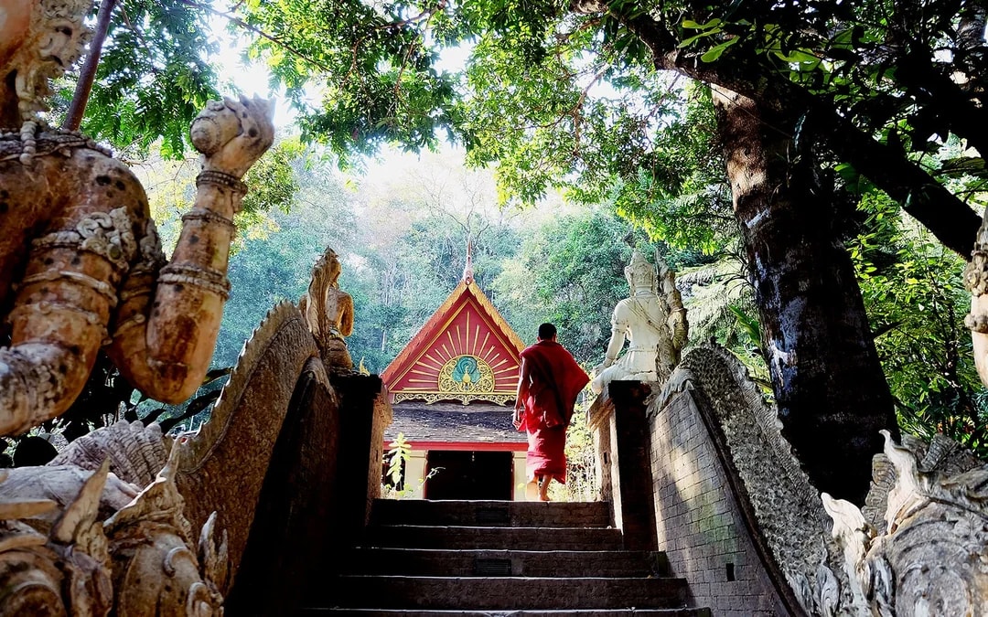 From Chiang Mai: Doi Suthep, Wat Umong, and Wat Pha Lat Sunrise Guided Tour with Hotel Transfers 
 Image 9